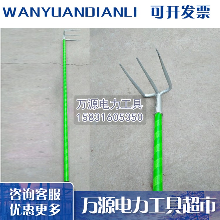 厂家生产铁路三尺稿 三叉齿钉耙 铁路道碴耙稿详情图片