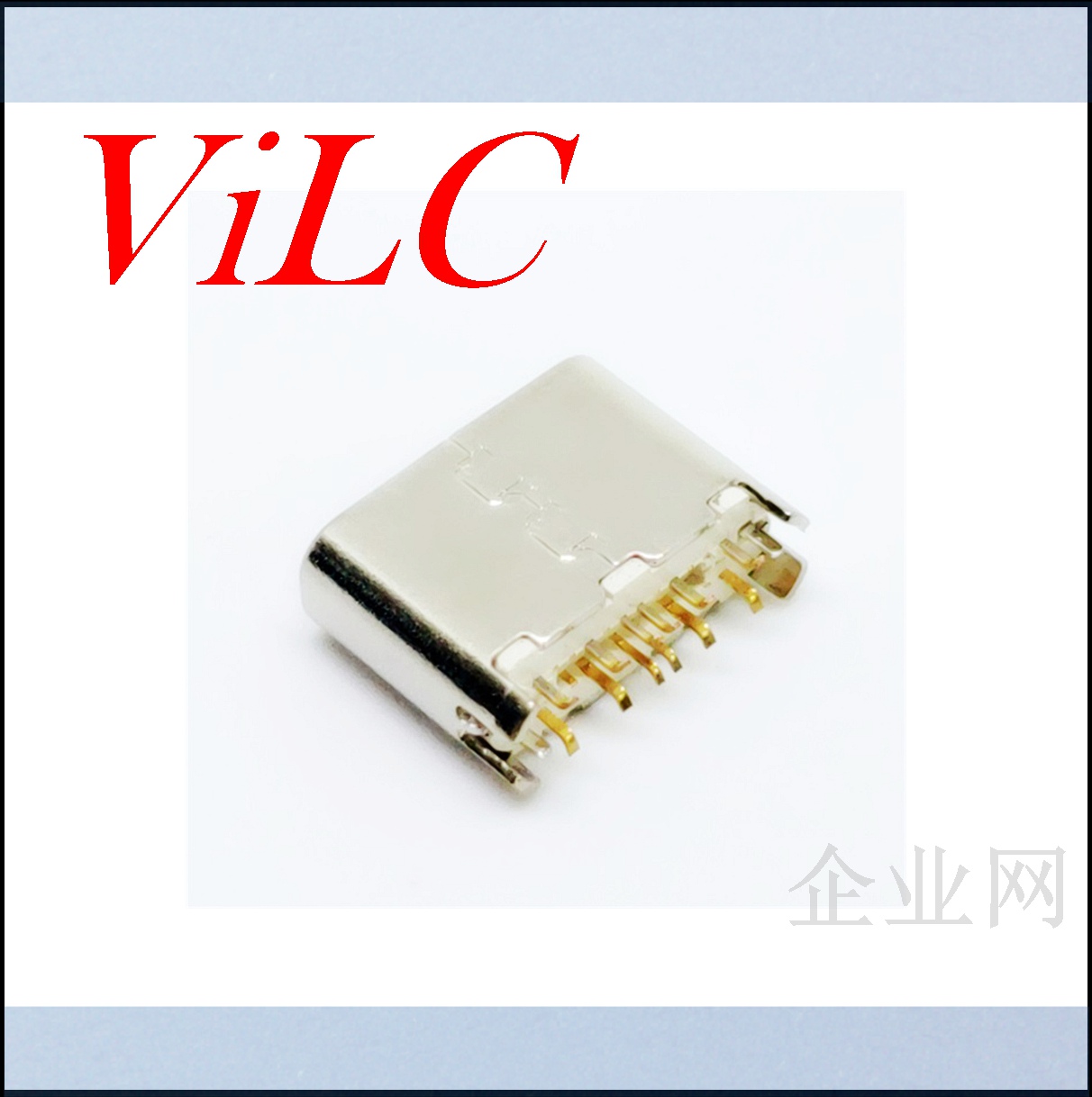 TYPE-C母座 180度12P立式 短体夹板母座 镀金端子