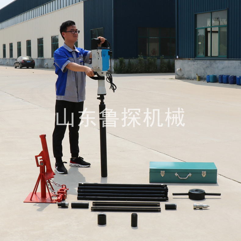 供应QTZ-3D单人手持式便携取土钻机小型取土器冲击式沙土取样钻机
