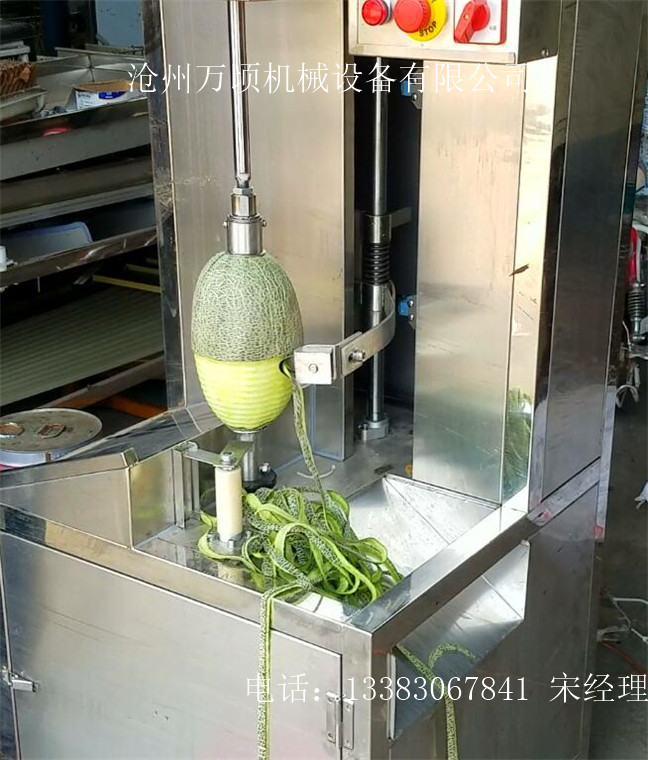 哈密瓜削皮机 哈密瓜一次性去皮