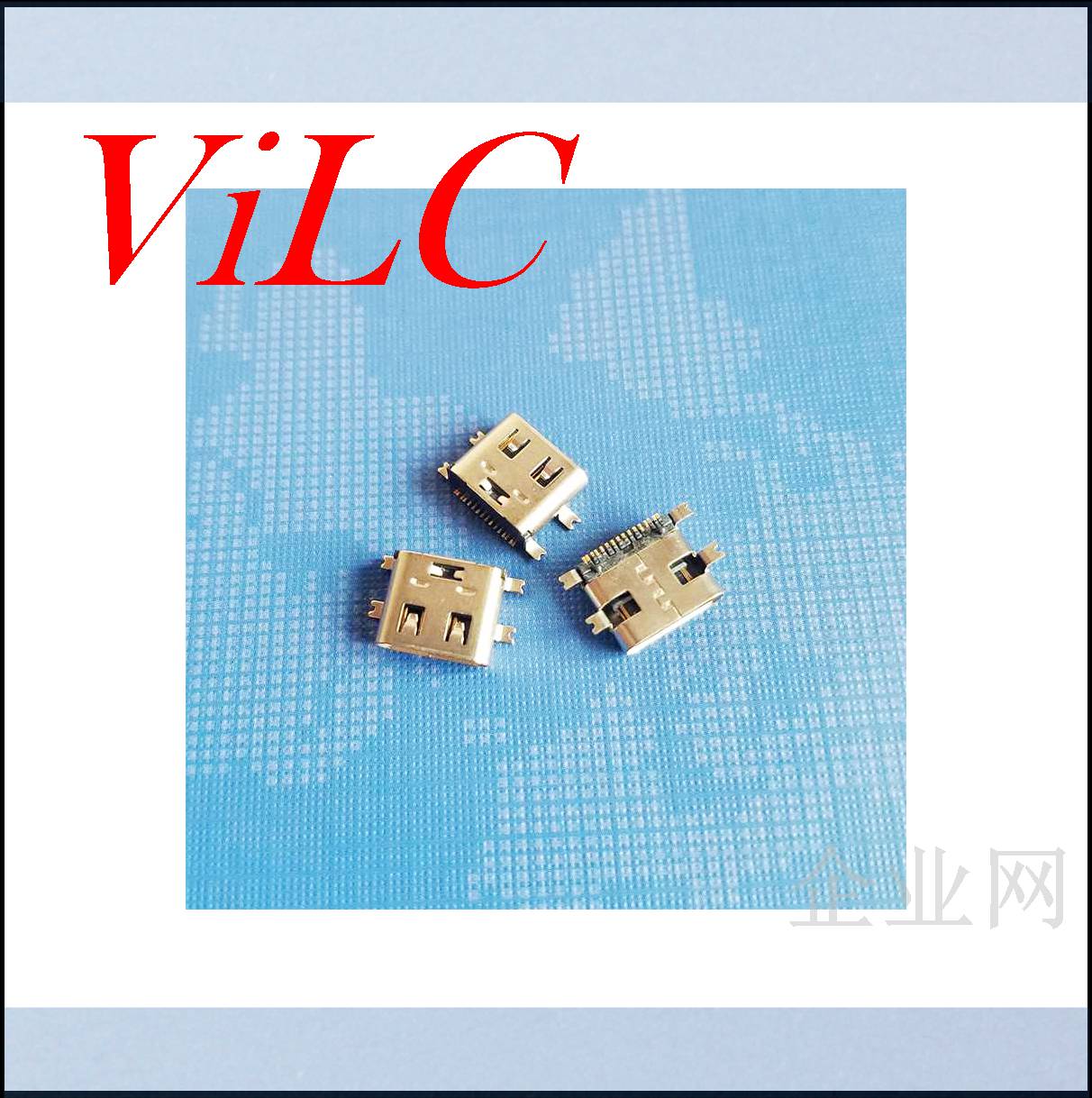 USB 3.1 TYPE C母座 四脚全贴片 16P贴片 有柱