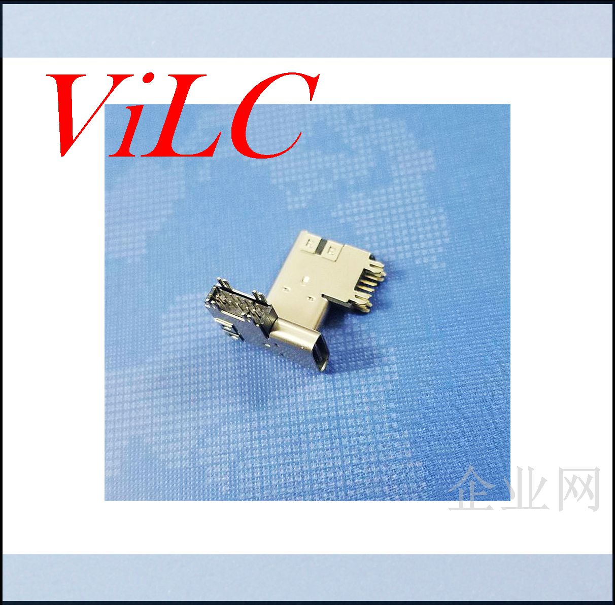 14P侧插 垫高型TYPE C母座 四脚插件 加高type-C母头