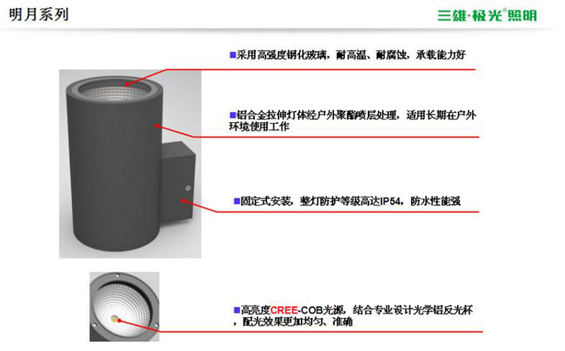 明月M18系列壁灯三雄极光总代理