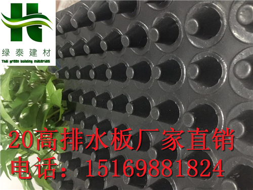 2公分洛阳车库绿化排水板厂家20高蓄排水板报价