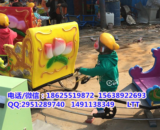 郑州三和游乐小型游乐设备猴子拉车生意火爆