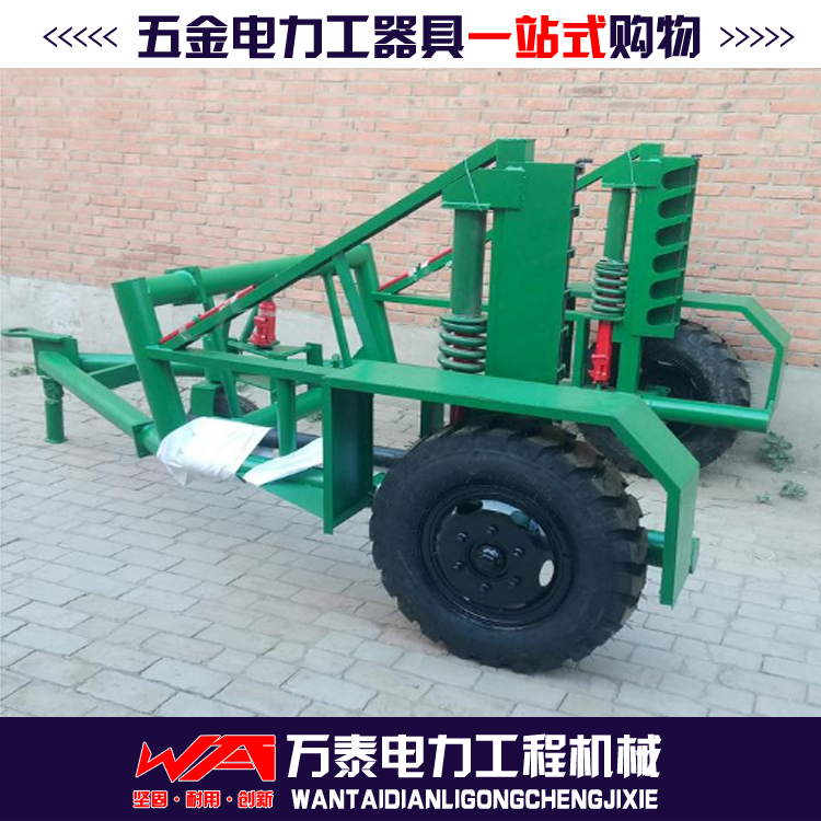 DLG8A型电缆炮车 电缆线盘拖运车 整体式大轮径电缆盘拖车