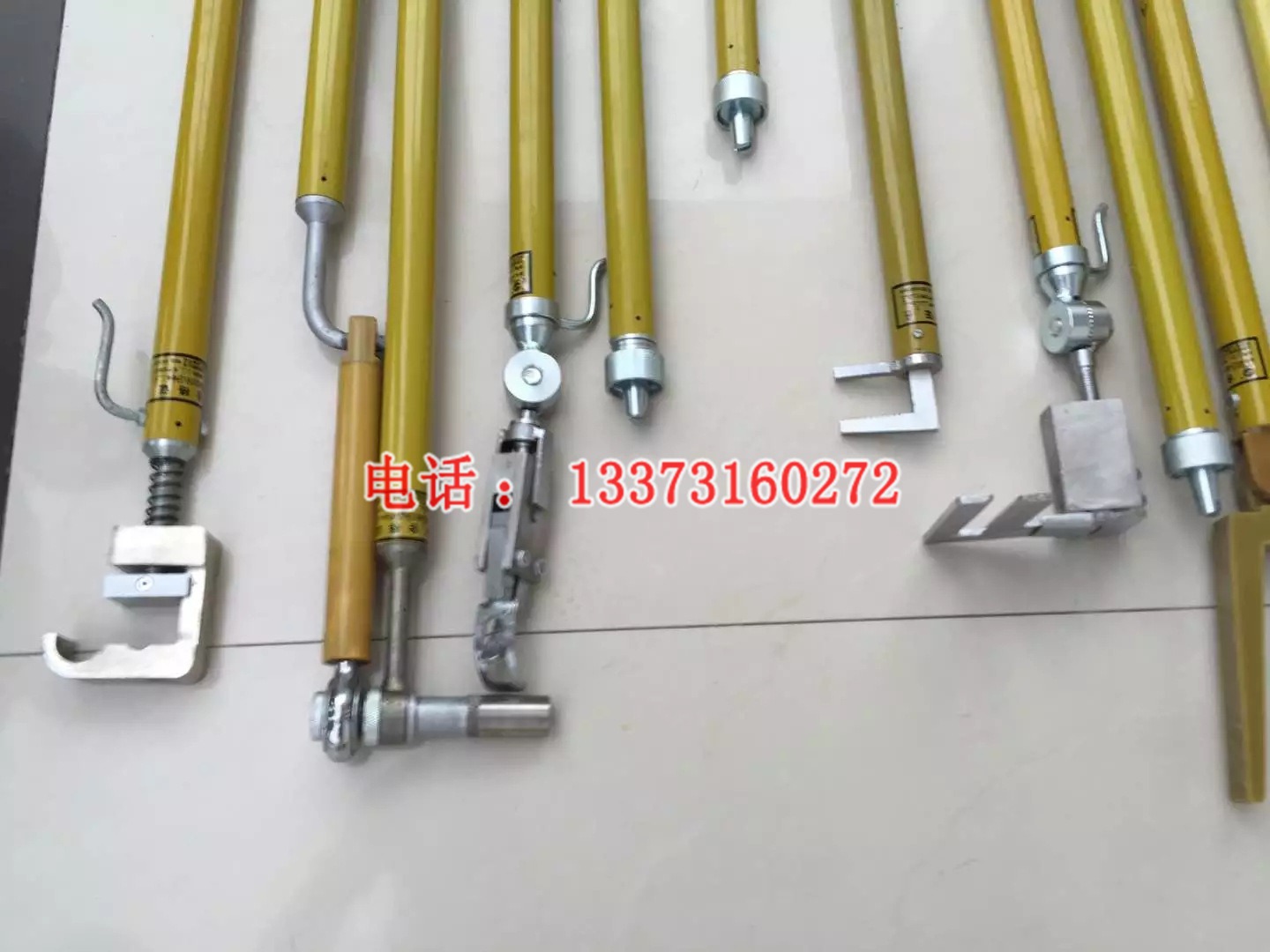 带电作业安装J型线夹 J型线夹操作杆 绝缘线夹传送杆 并钩线夹装拆工具