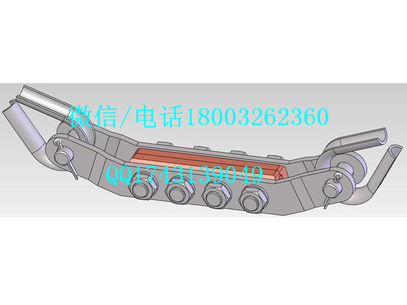 铁路电气化专用金具  三跨式接触网中心锚结线夹 接触线专用金具