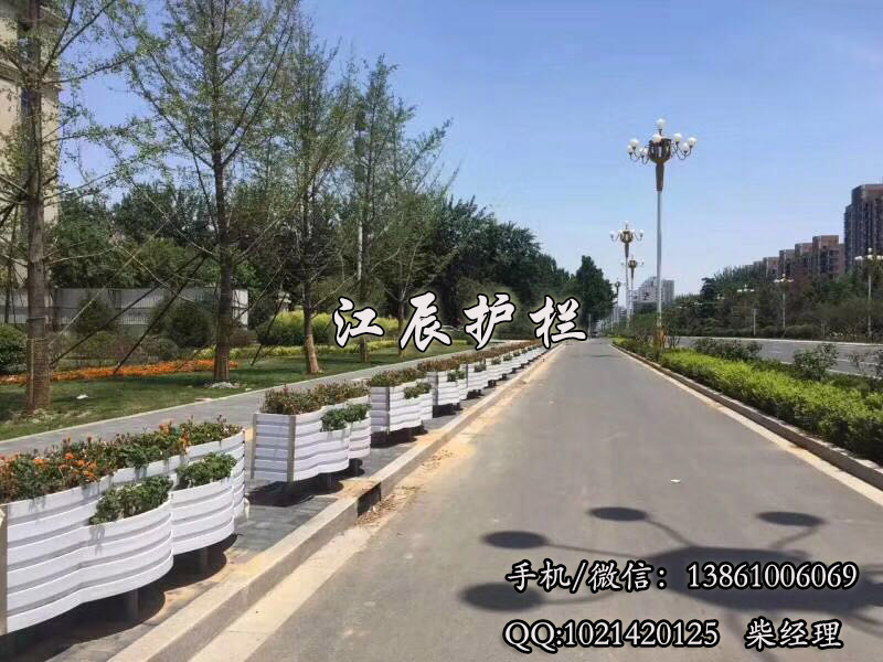 【花箱护栏】PVC花箱护栏_长方形花箱护栏_江辰护栏