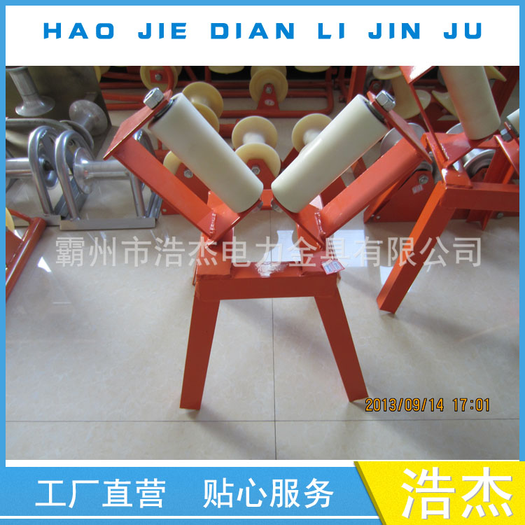 双V字转向滑轮 V型电缆滑车 双转向滑子 电缆托辊 放电缆滑轮