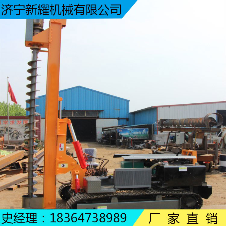 公路光伏电线杆多功能打桩机功率 两用履式打桩机结构及工作原理
