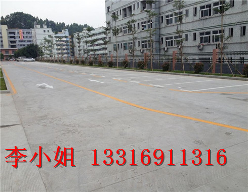 坪地消防通道热熔划线 车牌识别系统工-地下车库地坪漆专业施工