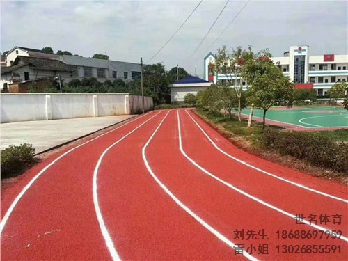 清新塑胶跑道 清新200米塑胶跑道承接 世名供