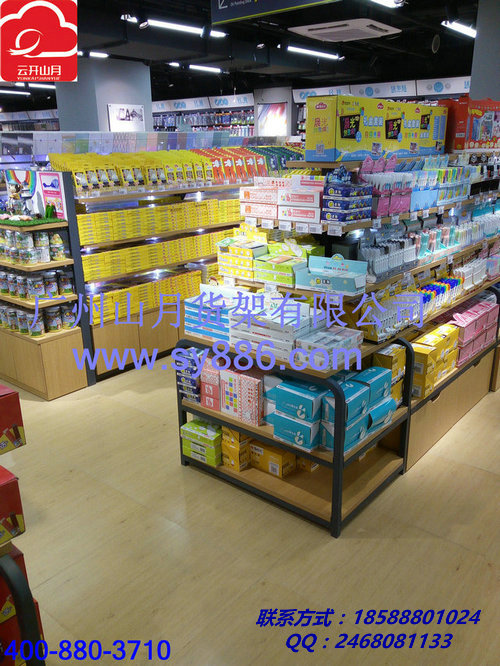 木质展柜，韩国风格文具货架， 店货架厂，饰品店展示柜