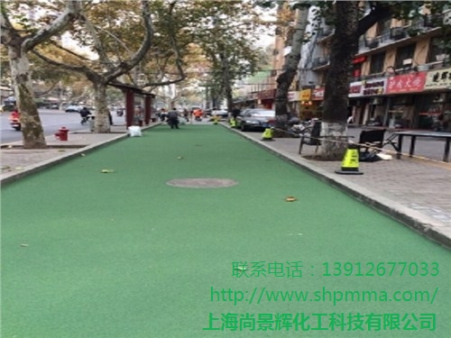 小区景观道路 园林景观道路 混凝土彩色路面