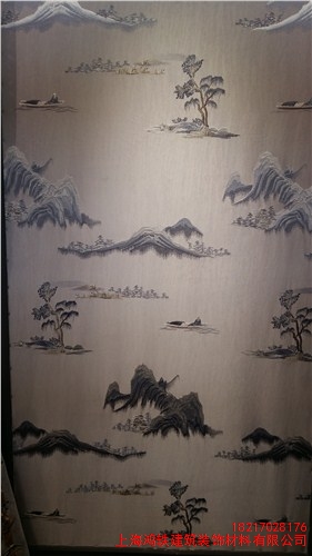 布艺纹理墙纸安装 上海布艺纹理墙纸设计建议 鸿轶供