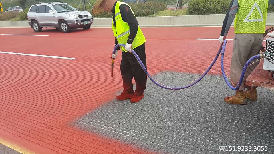 东营路面彩色标线彩色路面怎么做