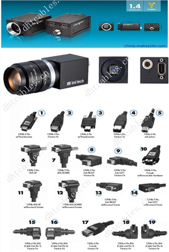 CCD相机专用数据线 CCD相机专用电源线 CCD相机弯头数据线 东弘电子供