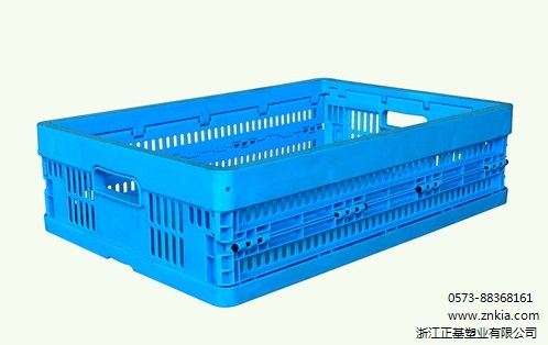 周转筐折叠|可折叠塑料筐|折叠果蔬筐厂家|正基塑业