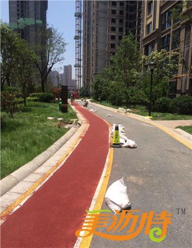 聚氨酯彩色路面 彩色防滑路面 超薄彩色路面 尚景辉供