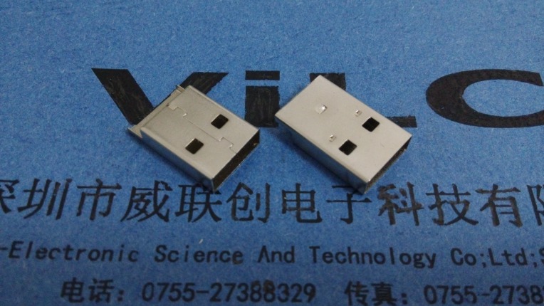 沉板USB 公头小铁壳、小铜壳，小不锈钢铁壳（可镀金+镀镍+镀雾锡+镀亮锡+镀半金锡）