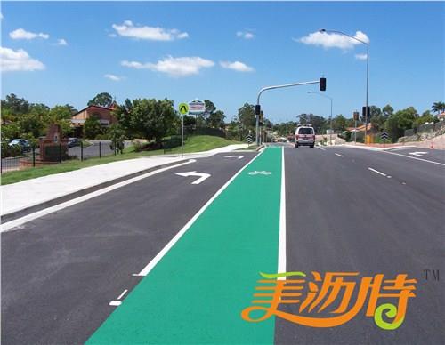 彩色路面 路面美化 耐磨颗粒 尚景辉供
