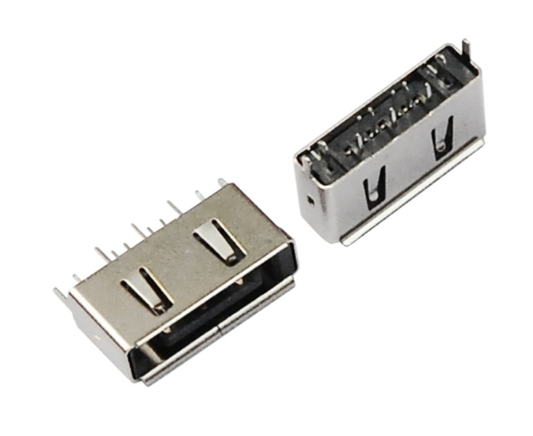 SATA 7P 母座=铁壳=四脚DIPSATA 母头