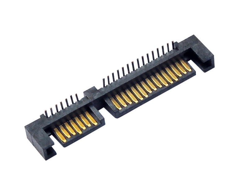 直立式贴片SATA 15+7P公头=SATA 7+15P公座