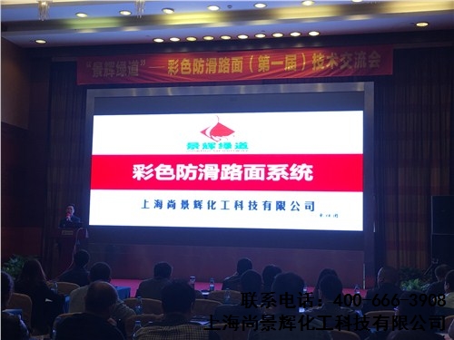 景辉绿道 彩色防滑路面 彩色防滑路面技术交流会 尚景辉供