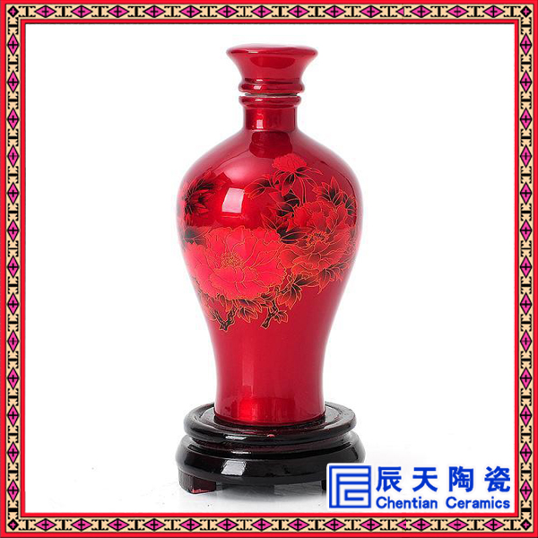 景德镇辰天陶瓷厂家专业定制1斤2斤3斤5斤陶瓷酒酒壶酒具