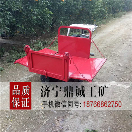 辽宁盘锦迷你汽油履带式果园装载车 多功能田园搬运车 水田运苗车 卸货机