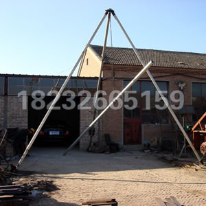 立杆器 铝合 金立 杆机  铝合金三 角拔杆电线杆立杆机分节立杆机