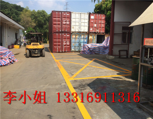 南澳小区划线价格 热熔划线灯箱指示牌