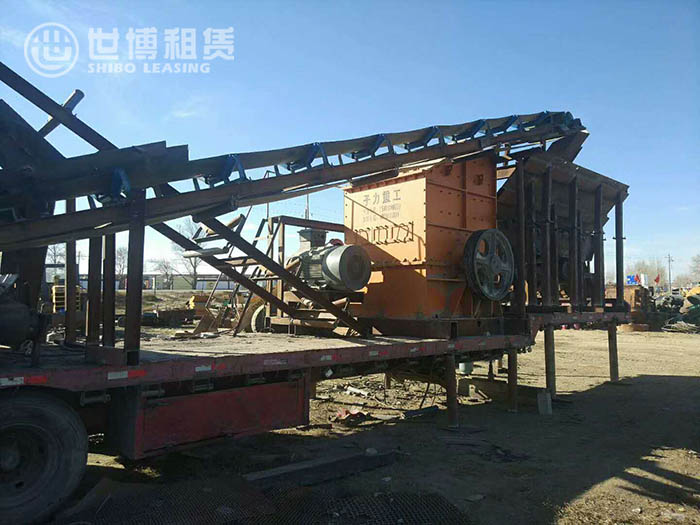 世博出售二手120吨石灰石移动破碎生产线
