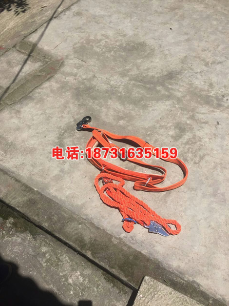 双保险围杆爬杆防坠落保险绳双保险安全带 安全带抱杆带
