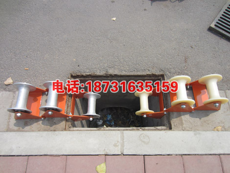 电缆转向滑车销售可折叠三轮电缆滑车 厂家直销