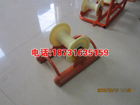 电缆滑车三联放线滑轮管口滑轮V型转角滑车地缆直线滑车放线滑轮