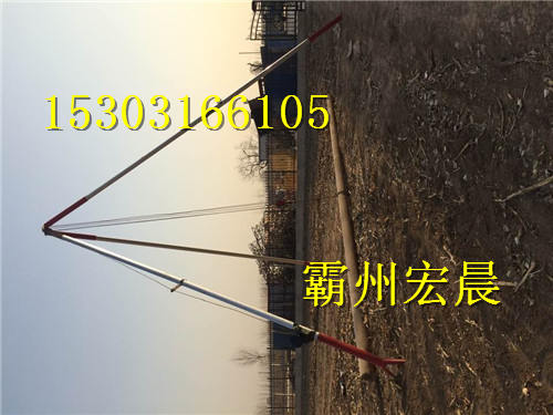 大量生产手摇三角立杆机人工立杆机