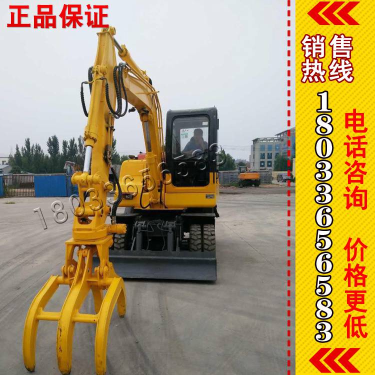 液压旋转式抓木器- 工程机械配件 液压旋转重载夹具价格 双油缸