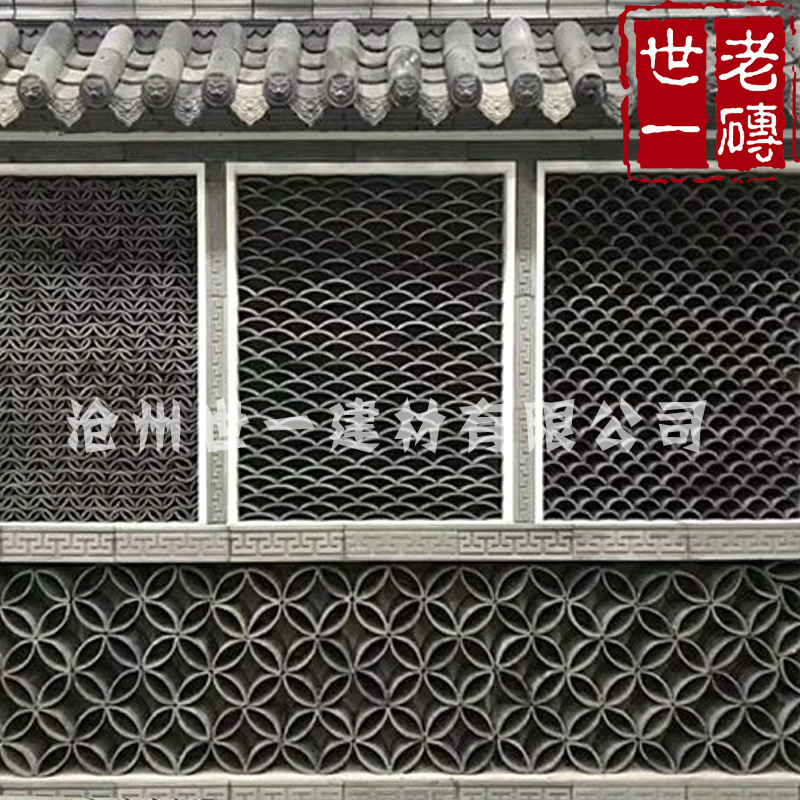 亭台楼阁装饰瓦屋檐瓦小青瓦厂家古建瓦配套滴水猫头挡片三星脊