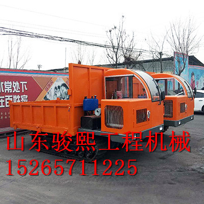 榆林水田工作农用履带车 小型履带翻斗车 自制履带运输车