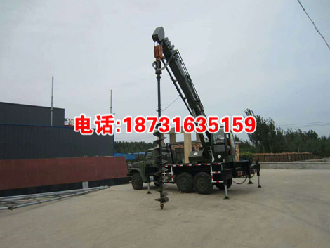 六轮驱动汽车吊钻一体机  小型汽车钻孔立杆两用机8T36米汽车吊