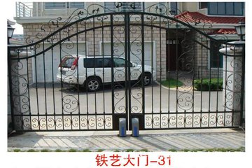 天津铁艺大门，安装铁艺大门，豪华铁艺大门定做厂家