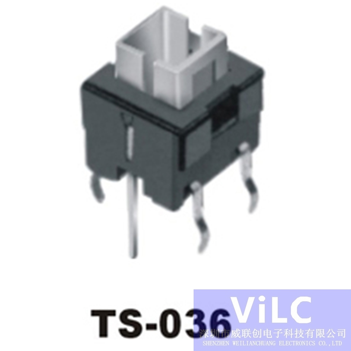带灯槽轻触开关TS-036/ts-036-插件式