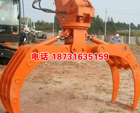 旋转式抓石器 液压不回转抓钳器 固定式抓木器 机械抓木器