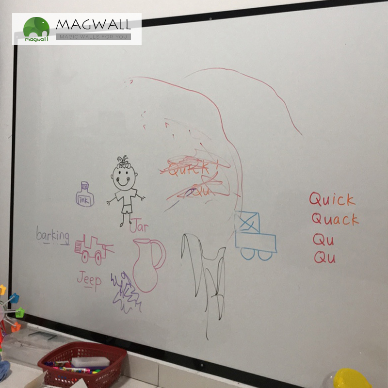 磁善家定制流畅书写PET膜磁性白板贴儿童涂鸦墙