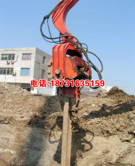 厂家直销挖掘机打桩机 挖机液压振动锤 液压高频打桩机