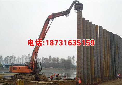 液压振动锤 8米混凝土预制桩高频液压打拔桩机