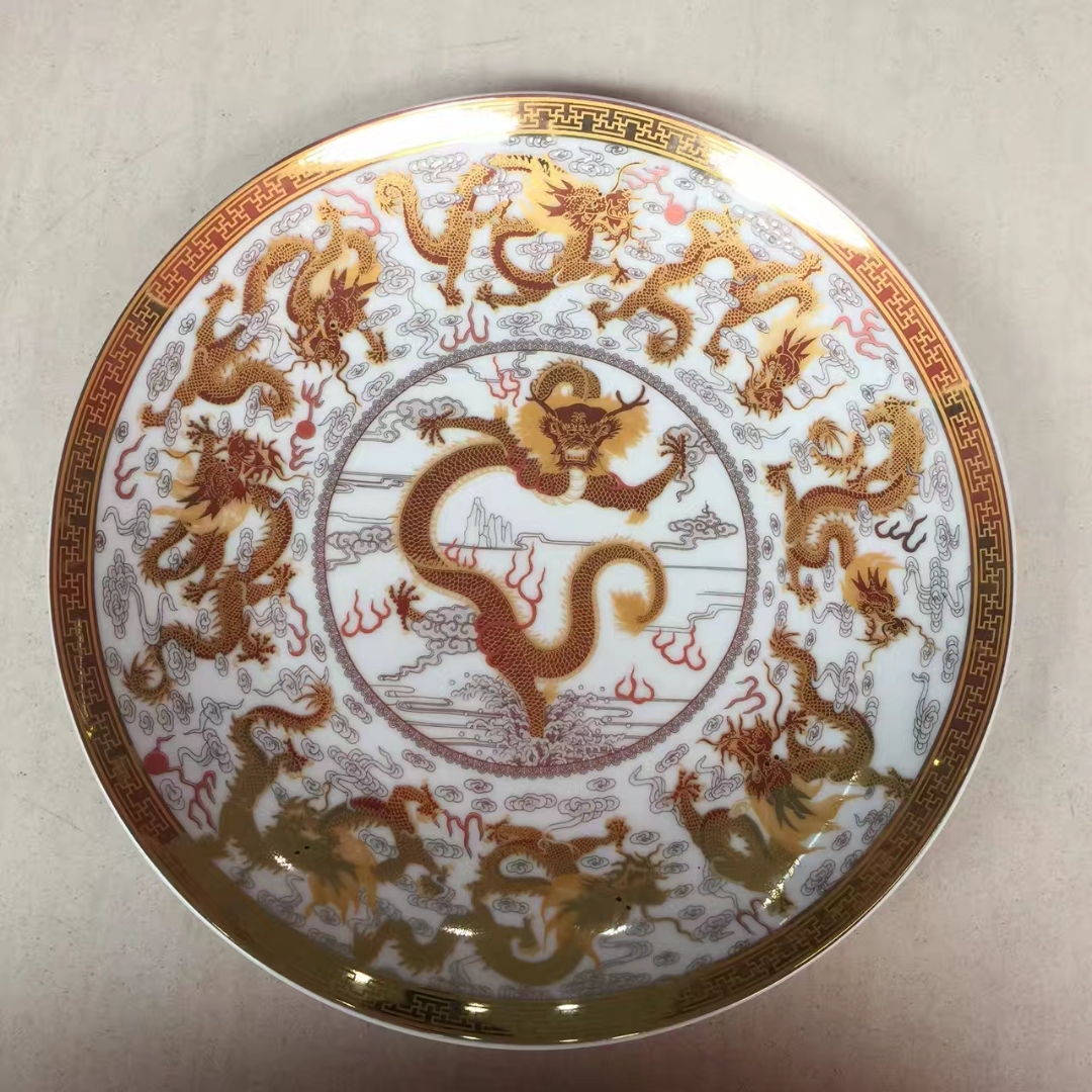 收藏品陶瓷纪念盘 订做手绘陶瓷盘