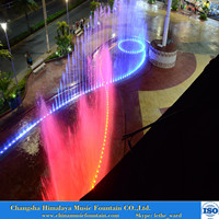 湖南喷泉长沙喷泉设计色彩多姿的音乐喷泉